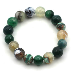 Bracelet - Emerald, Agate