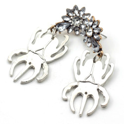 Earrings - silver beetles