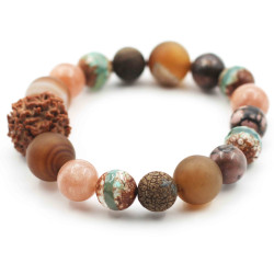 Bracelet, agate, sunstone,...