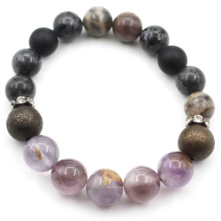 Bracelet, black, sunstone,...