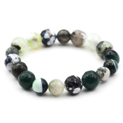 Bracelet, agate, prenite