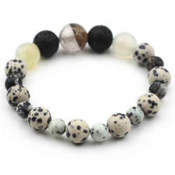 Bracelet, Dalmatian stone,...