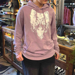 Sweater (Wolf design, Pink, L)