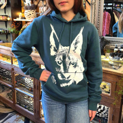 Sweater (Lynx design, Blue, S)